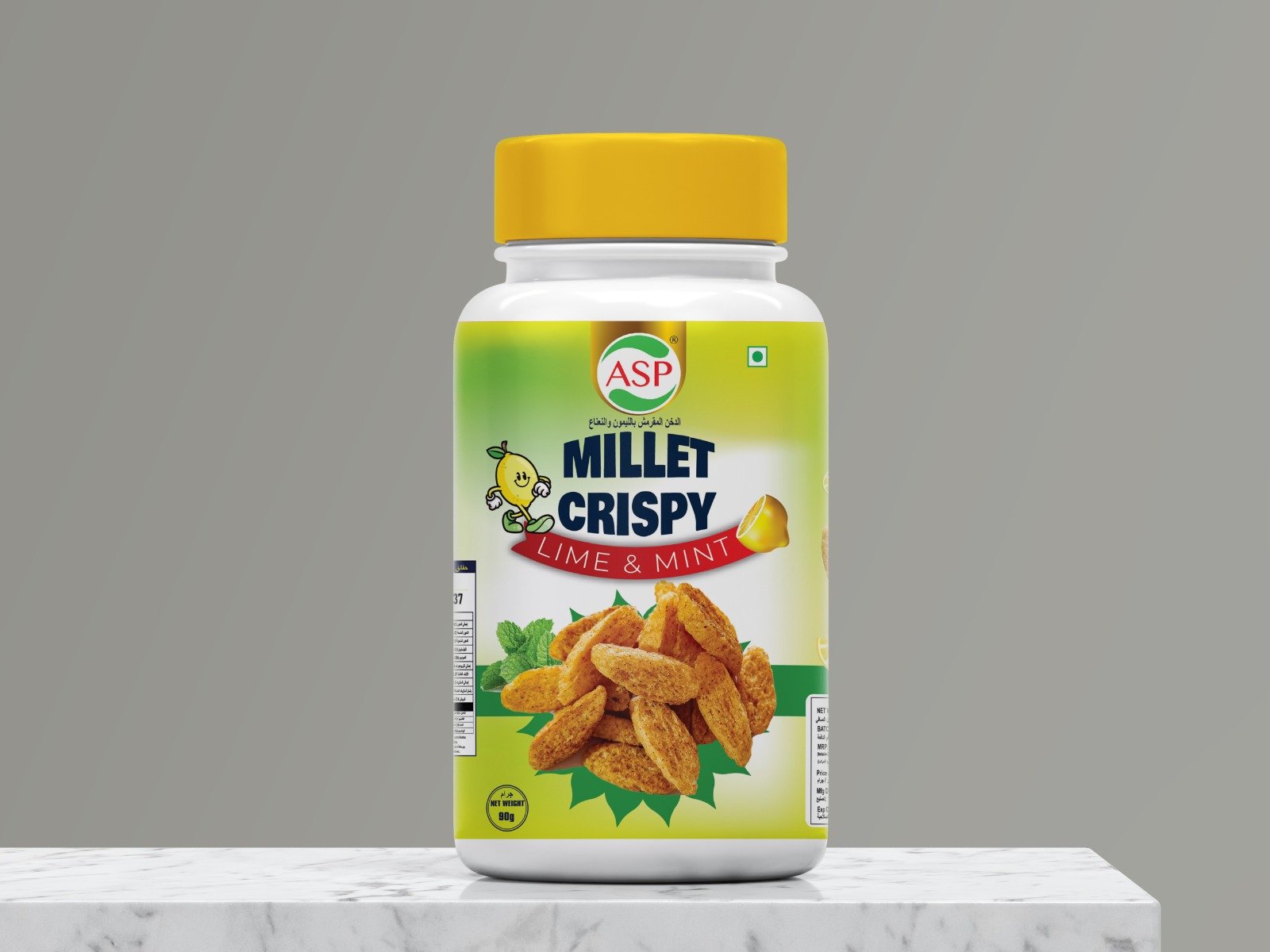 Puffed Snacks Lime & Mint 90g Puffed Snacks Lime & Mint - 90 gram - Image 1